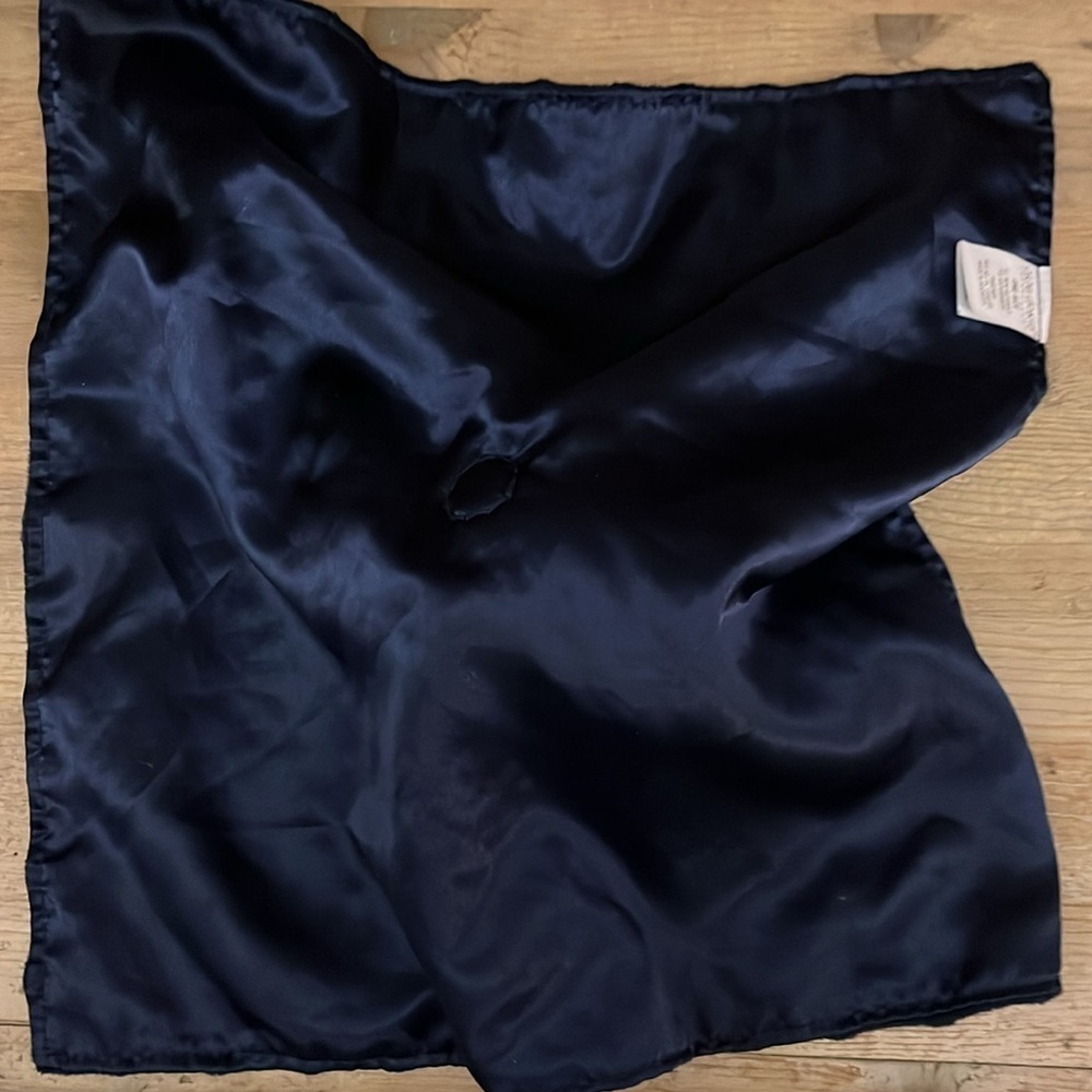 Okie Dokie Baby Lovey Security Blanket Monkey Nubby Navy Blue - Picture 4 of 7